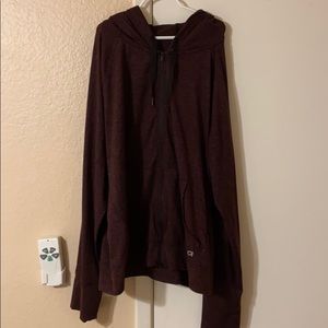 GapFit Maroon Zip-Up Hoodie